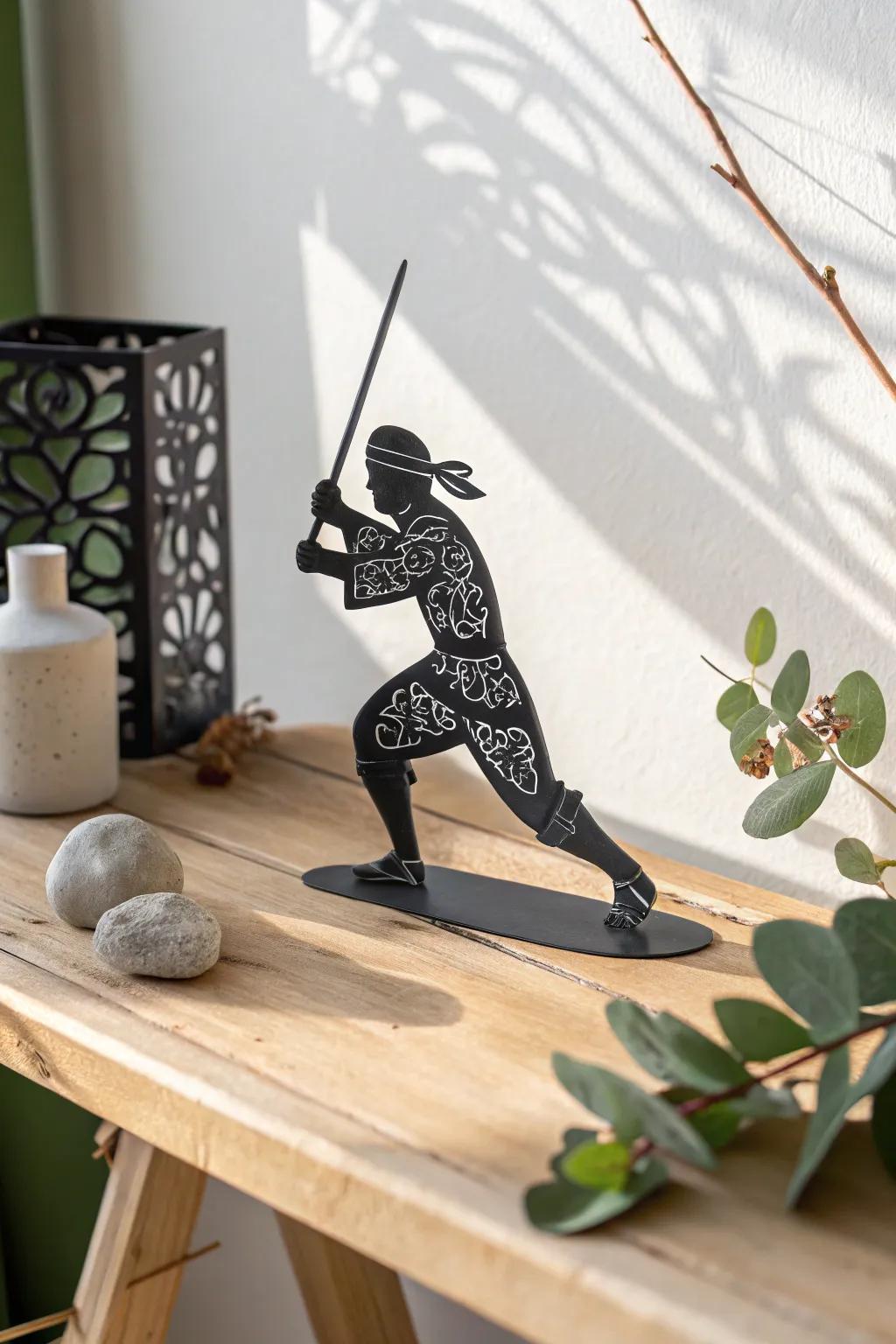 Unleash your storytelling prowess with these intricately crafted ninja shadow puppets, perfect for a night of magical tales.