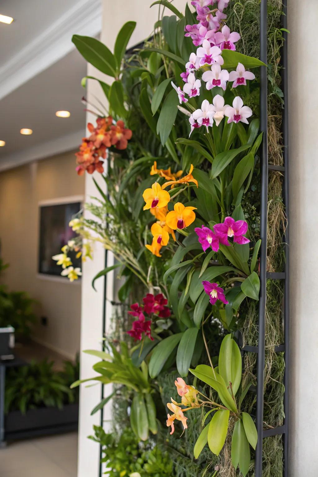 Maximize wall space with a vertical garden frame.