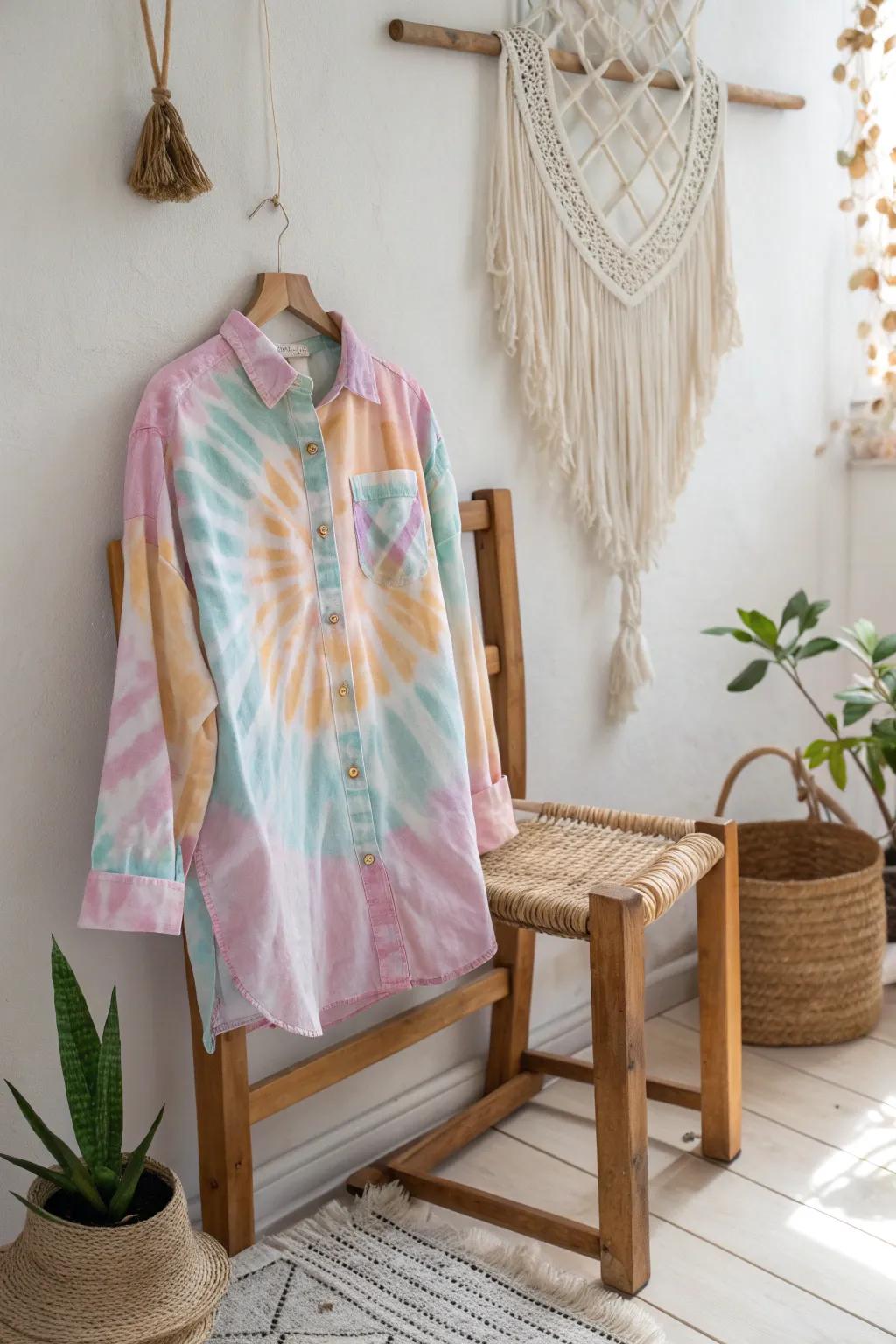 Add a splash of summer fun to your picnic with this vibrant tie-dye masterpiece.