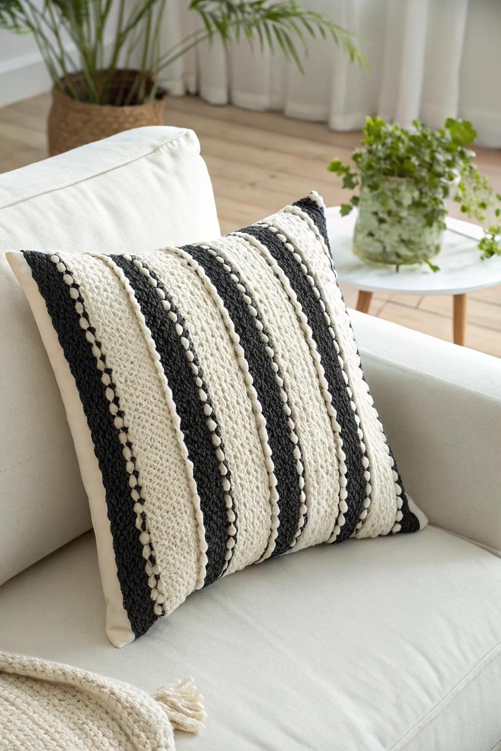 Elevate your decor with the timeless allure of bold stripes.