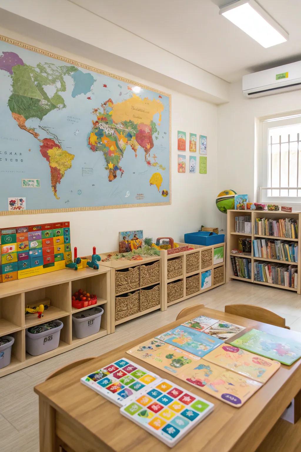 An educational playroom that makes learning fun.