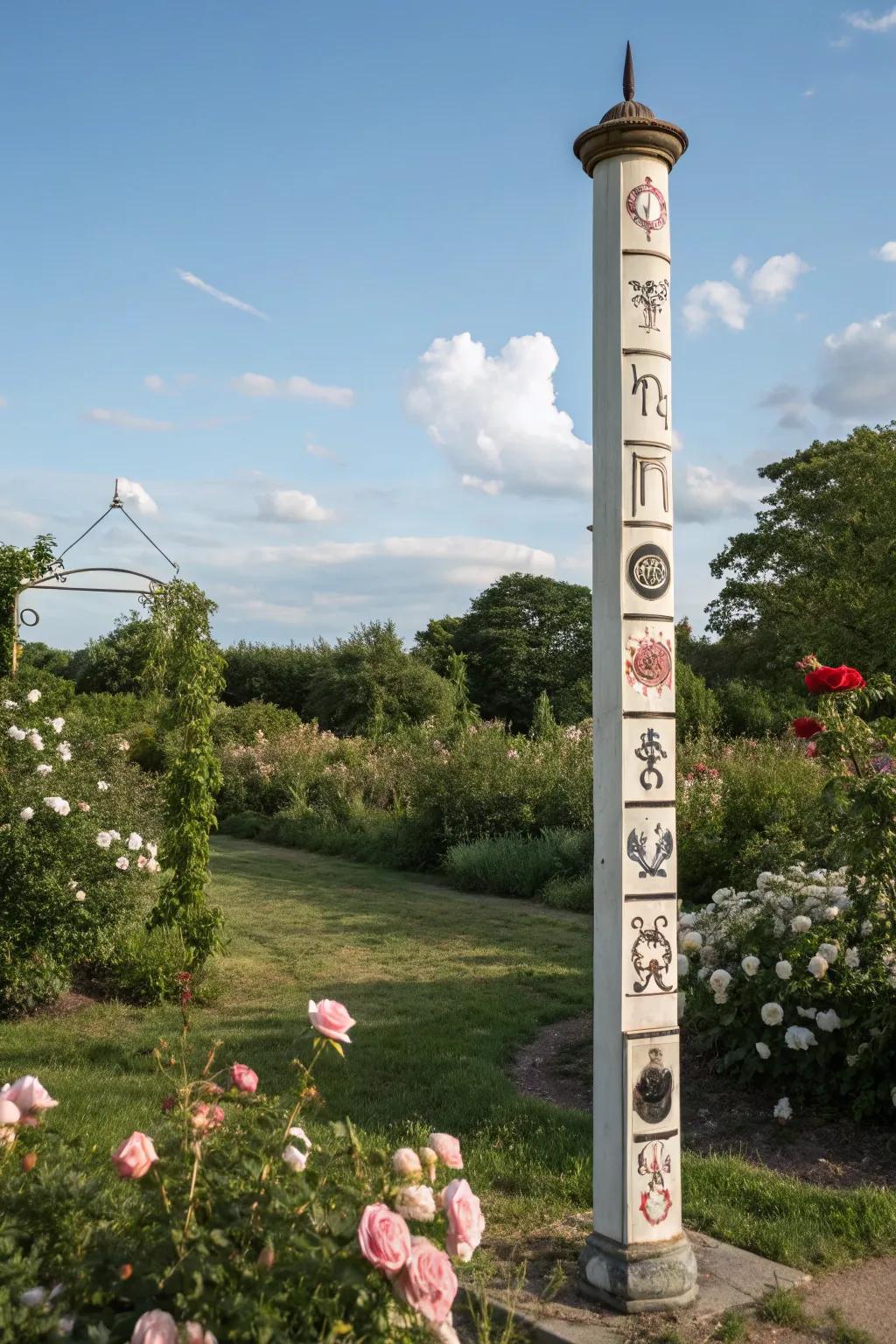 Connect with the cosmos through a zodiac signs pole.