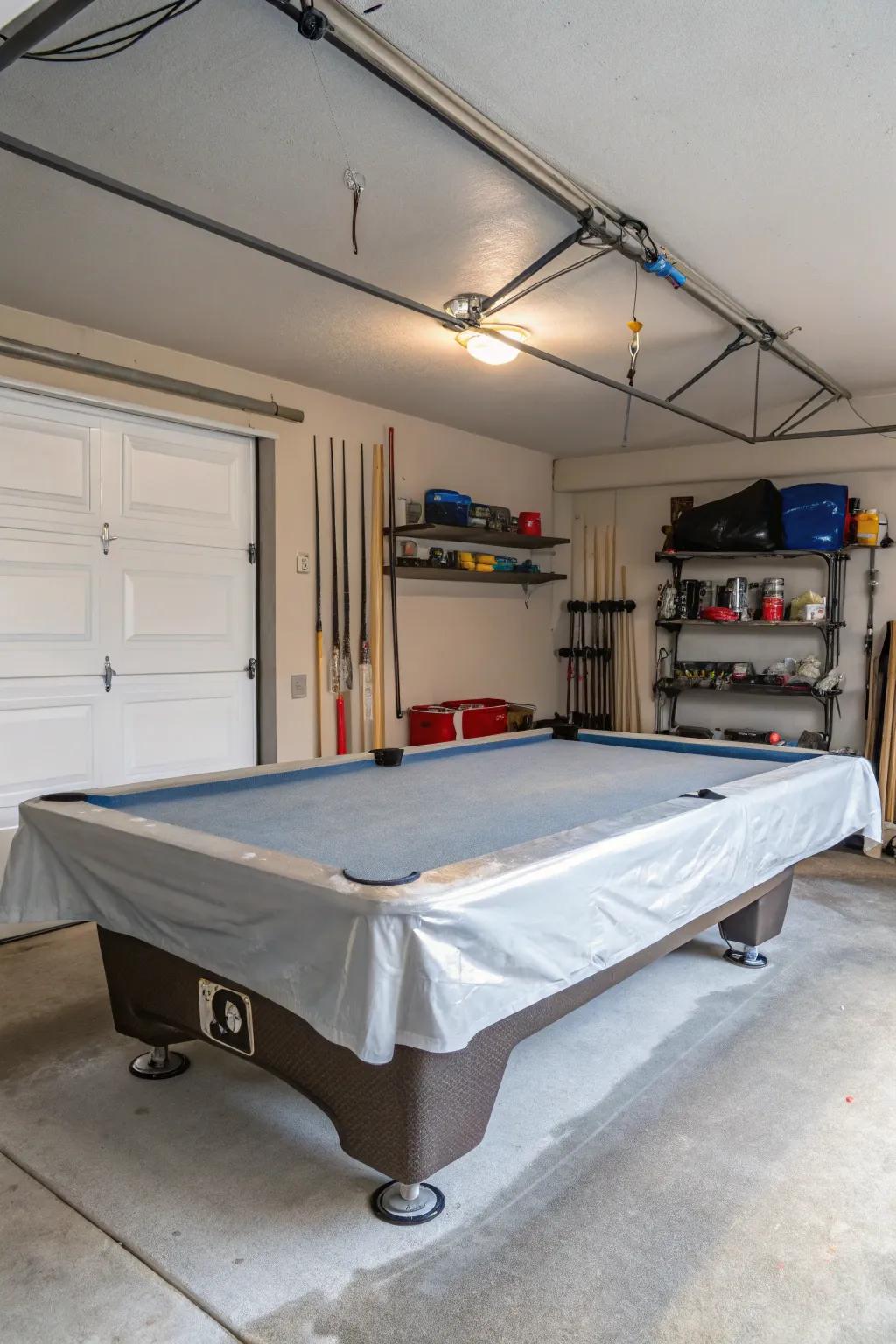 A fitted cover protects your pool table and prolongs its lifespan.