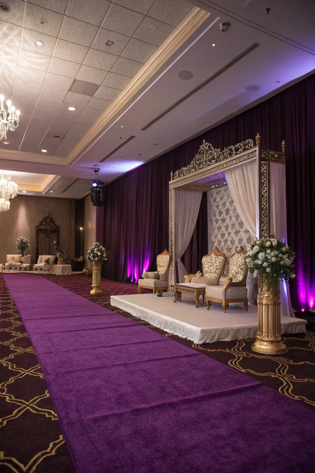 Moody purples bring a luxurious and unique touch to any room.