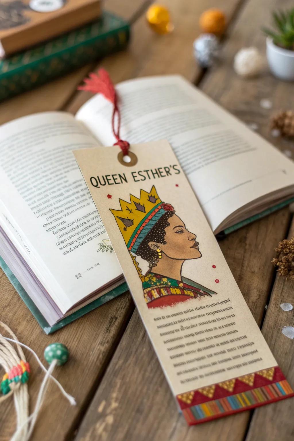 Mark your favorite stories with an Esther bookmark.