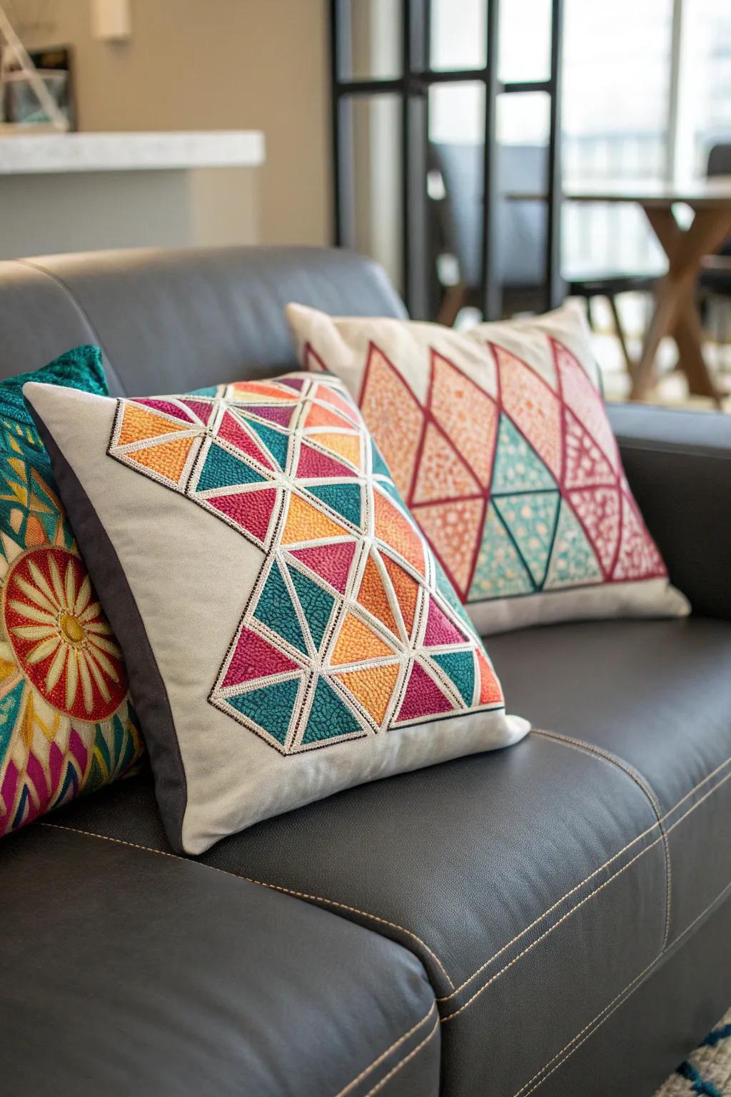 Upgrade your home decor with custom puffy paint pillows.