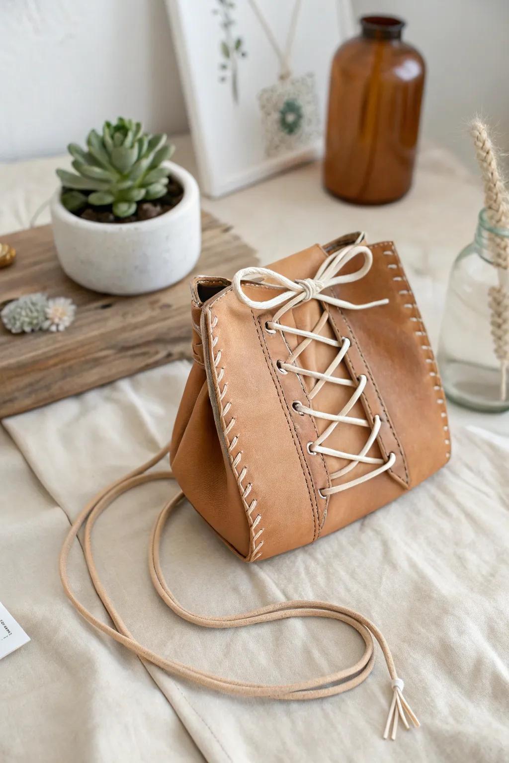 Elevate your style with a touch of craftsmanship: Discover the charm of lace-up closures.