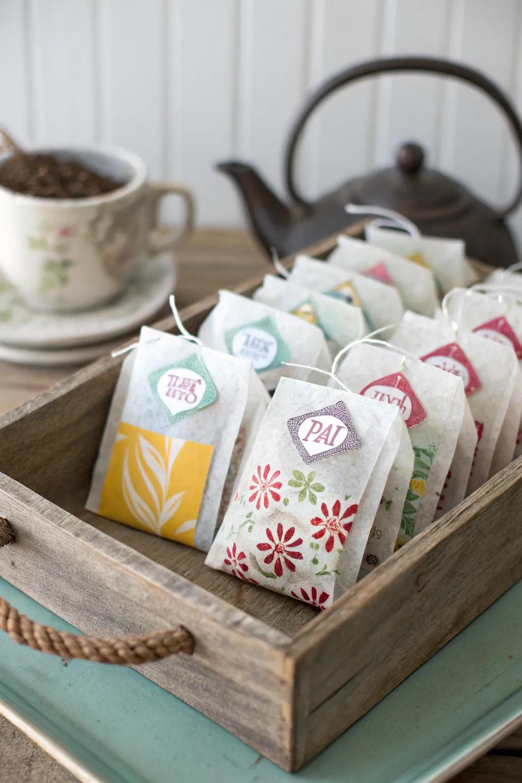 DIY tea blends: a comforting and unique gift for quinceañera guests.