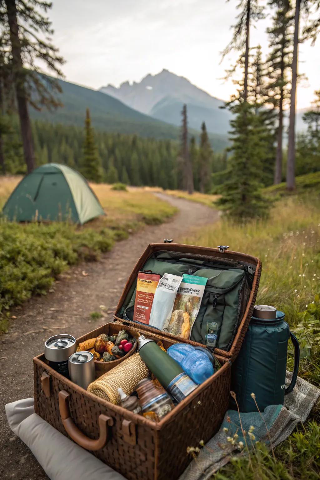 Embark on an outdoor adventure with this exciting basket.