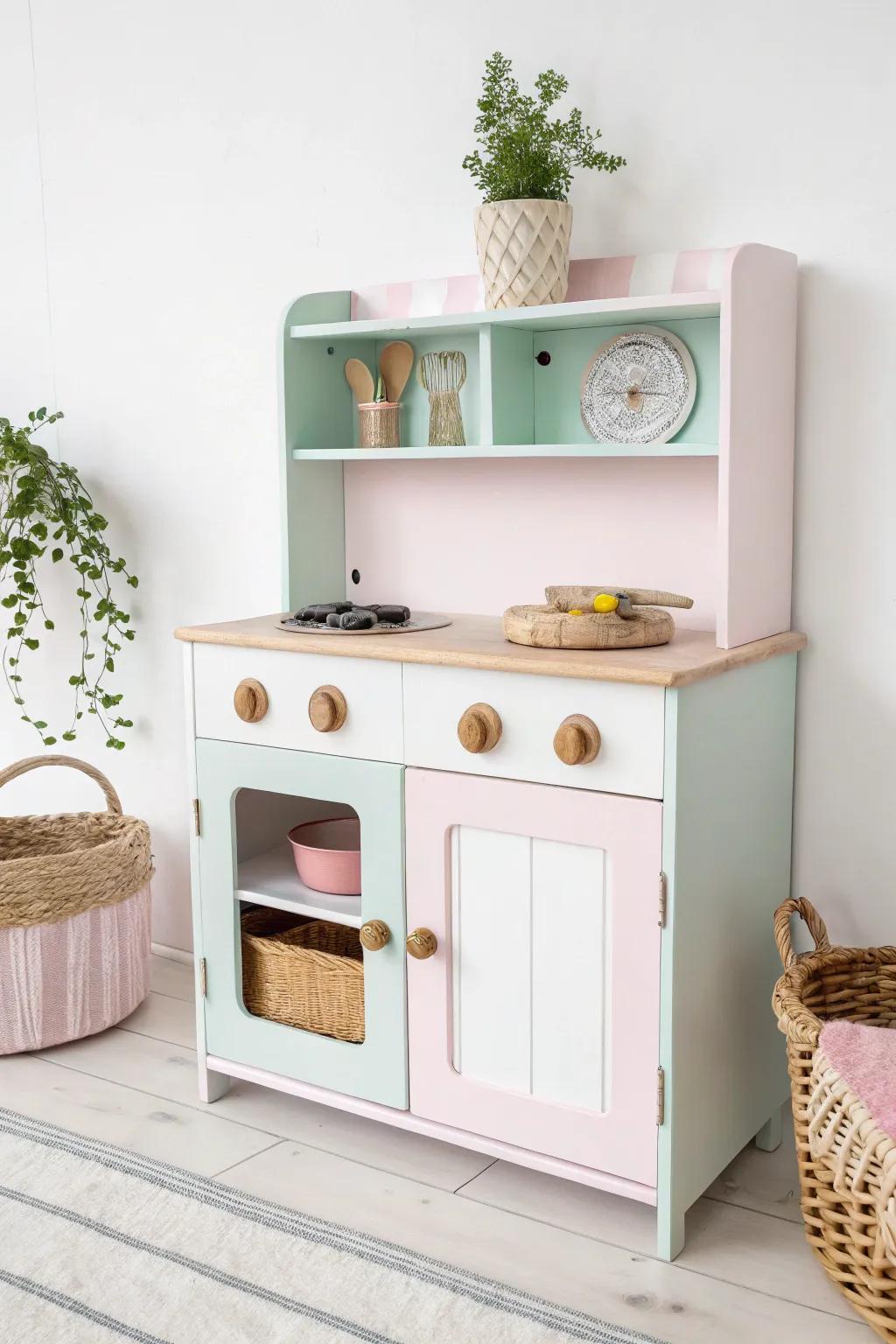 From Cabinet to Culinary Wonderland: A Minimalist Play Kitchen for Little Chefs!