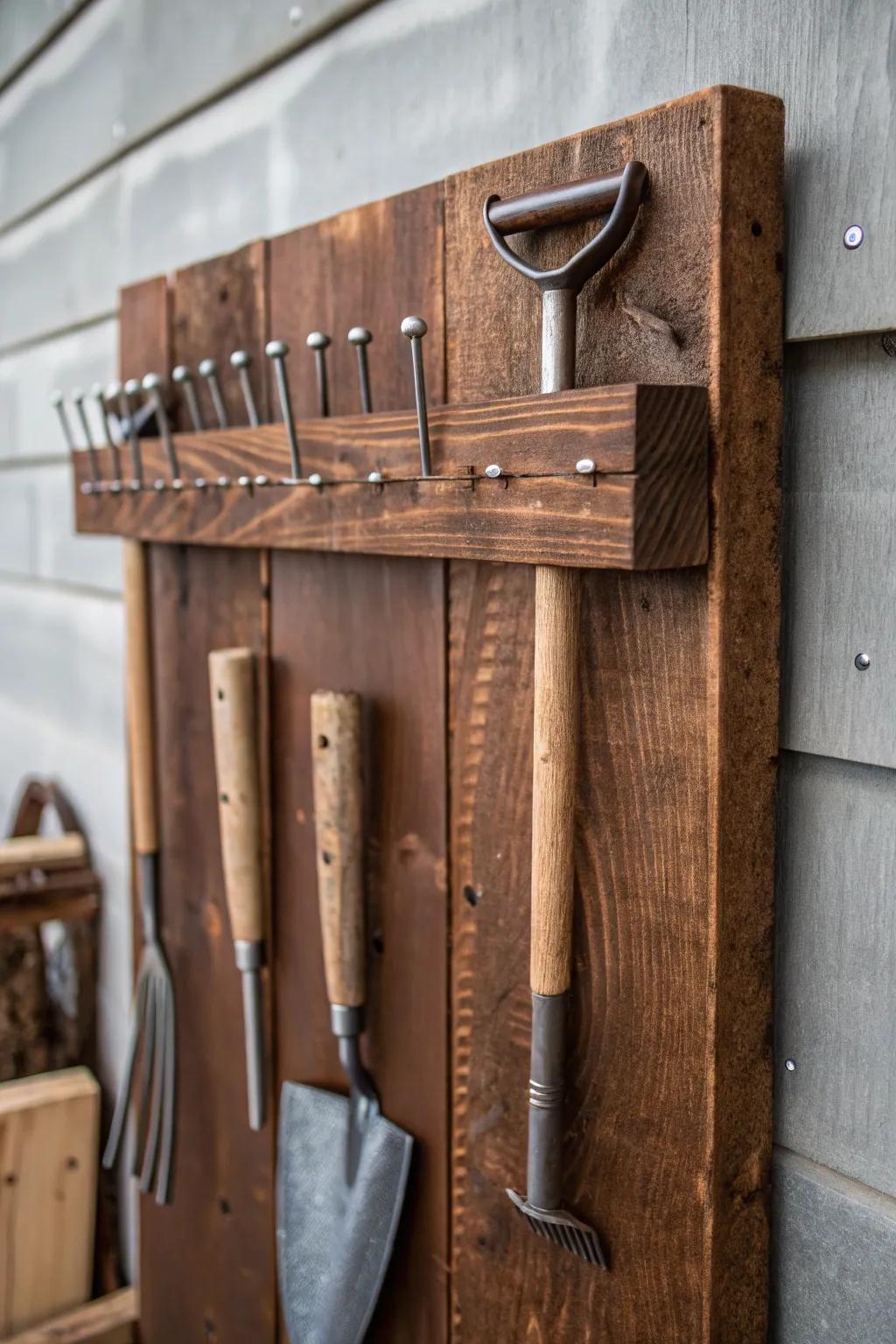 Effortlessly organized: A simple yet stylish tool storage solution for the modern craftsman.