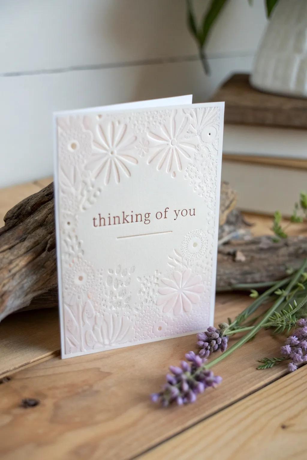 Embossed Elegance: Add a touch of sophistication to your heartfelt messages.