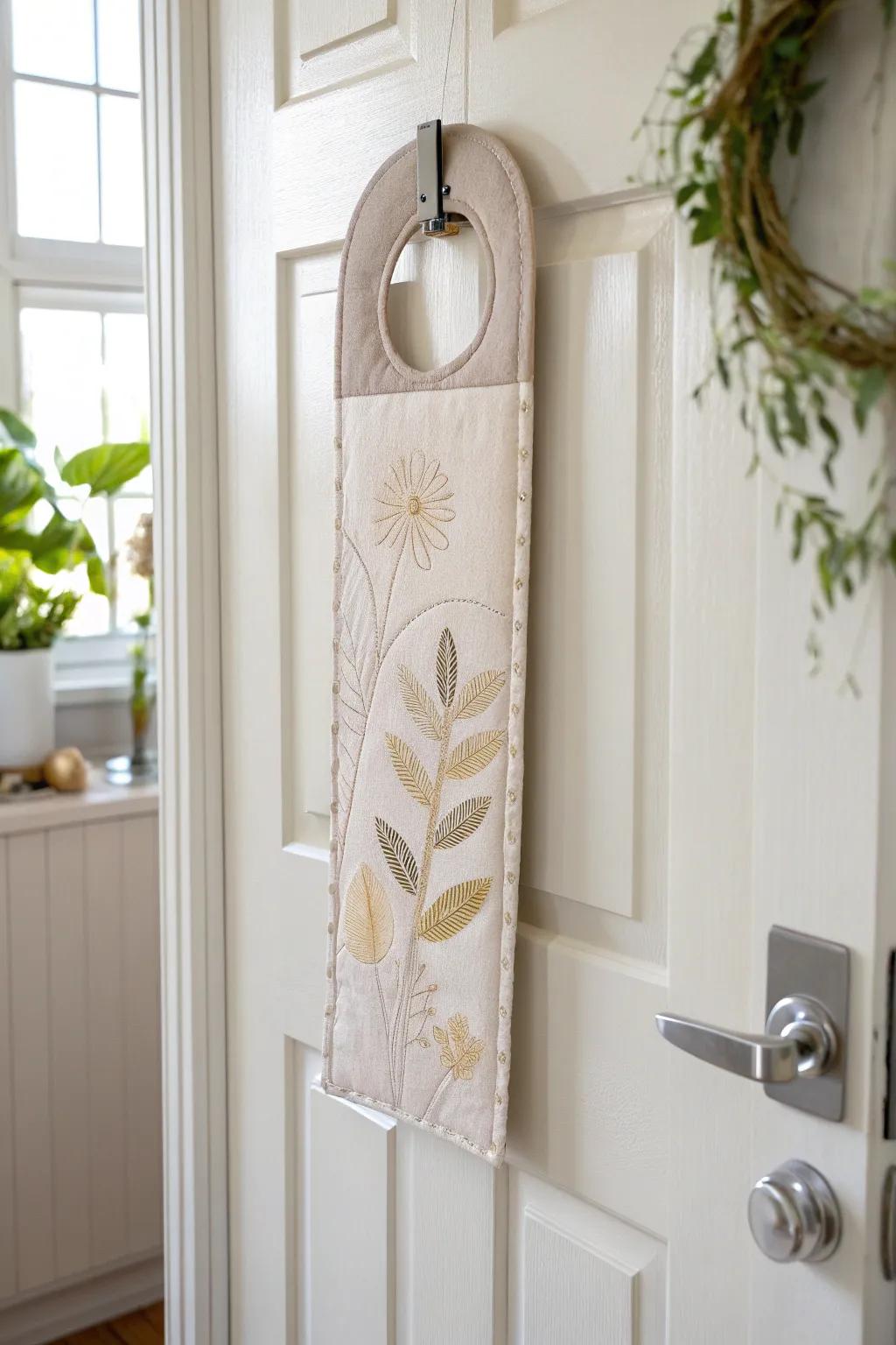 Transform your entryway with this charming bubble mailer door hanger, where simplicity meets creativity.