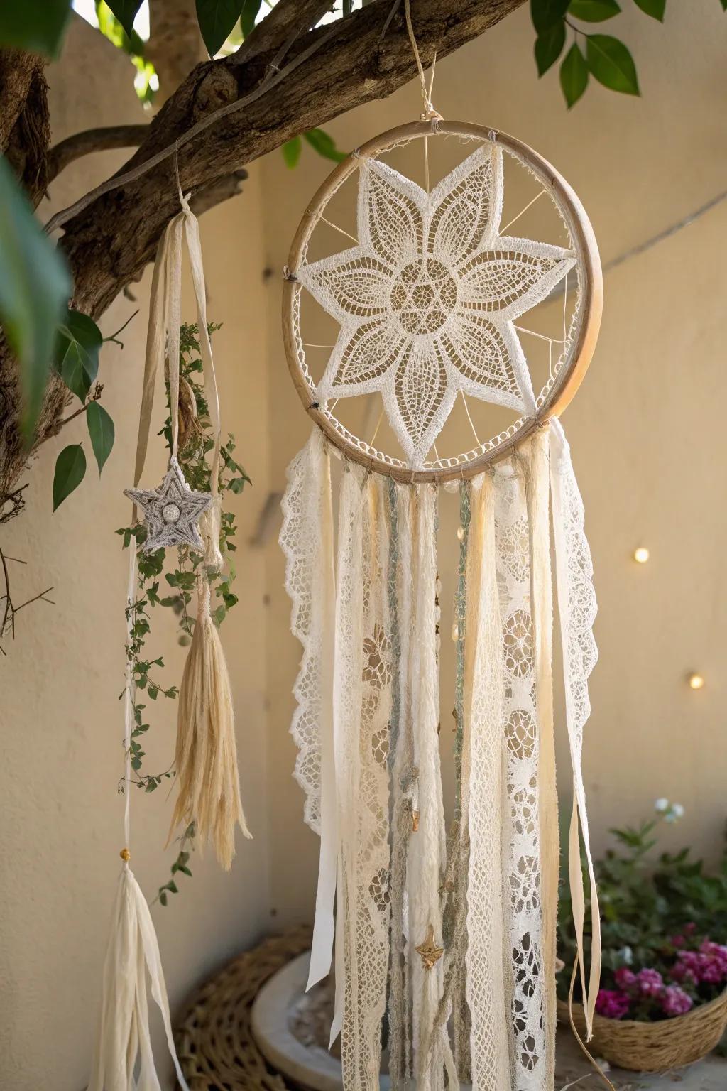 Embrace vintage elegance with this charming DIY lace parol, perfect for adding a nostalgic touch to your holiday decor.