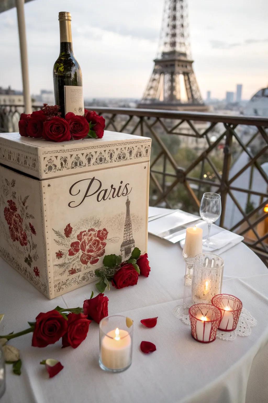 Feel the romance of Paris with a box inspired by the City of Love.