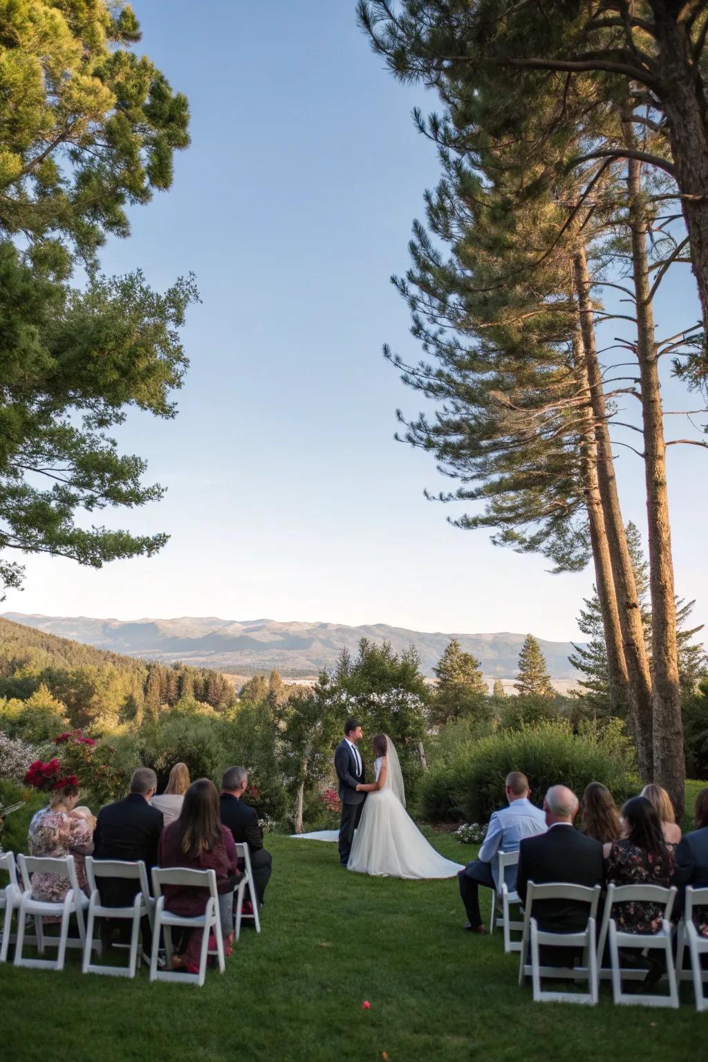 Outdoor ceremonies that embrace natural beauty and simplicity