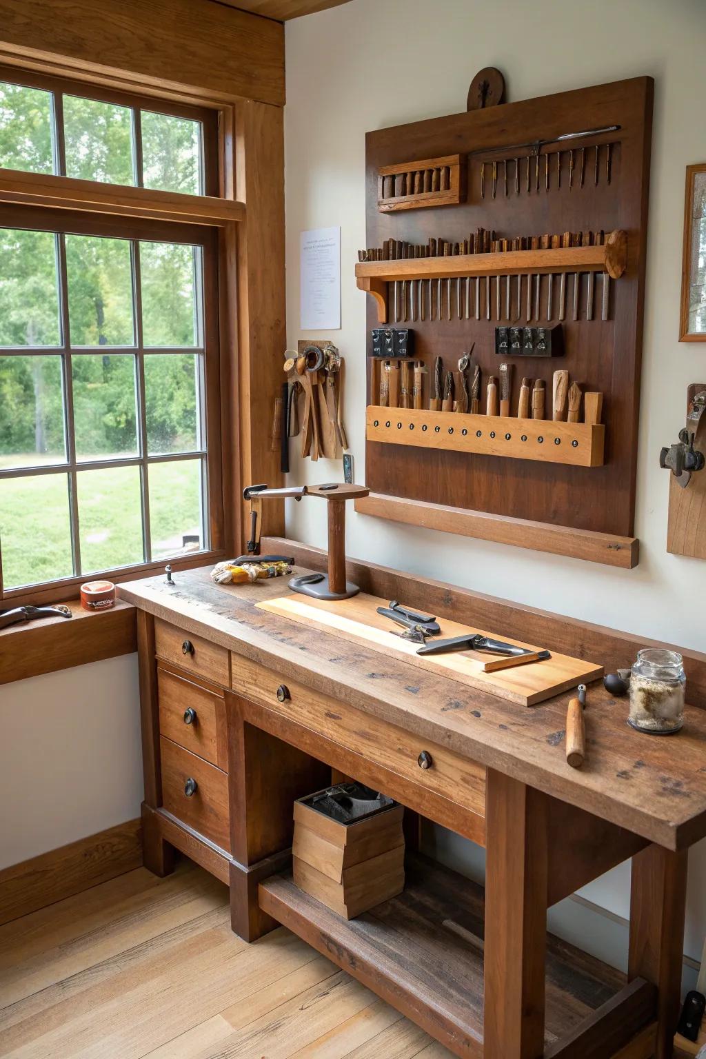 Craft your masterpiece in the perfect finishing spot — where light meets skill.