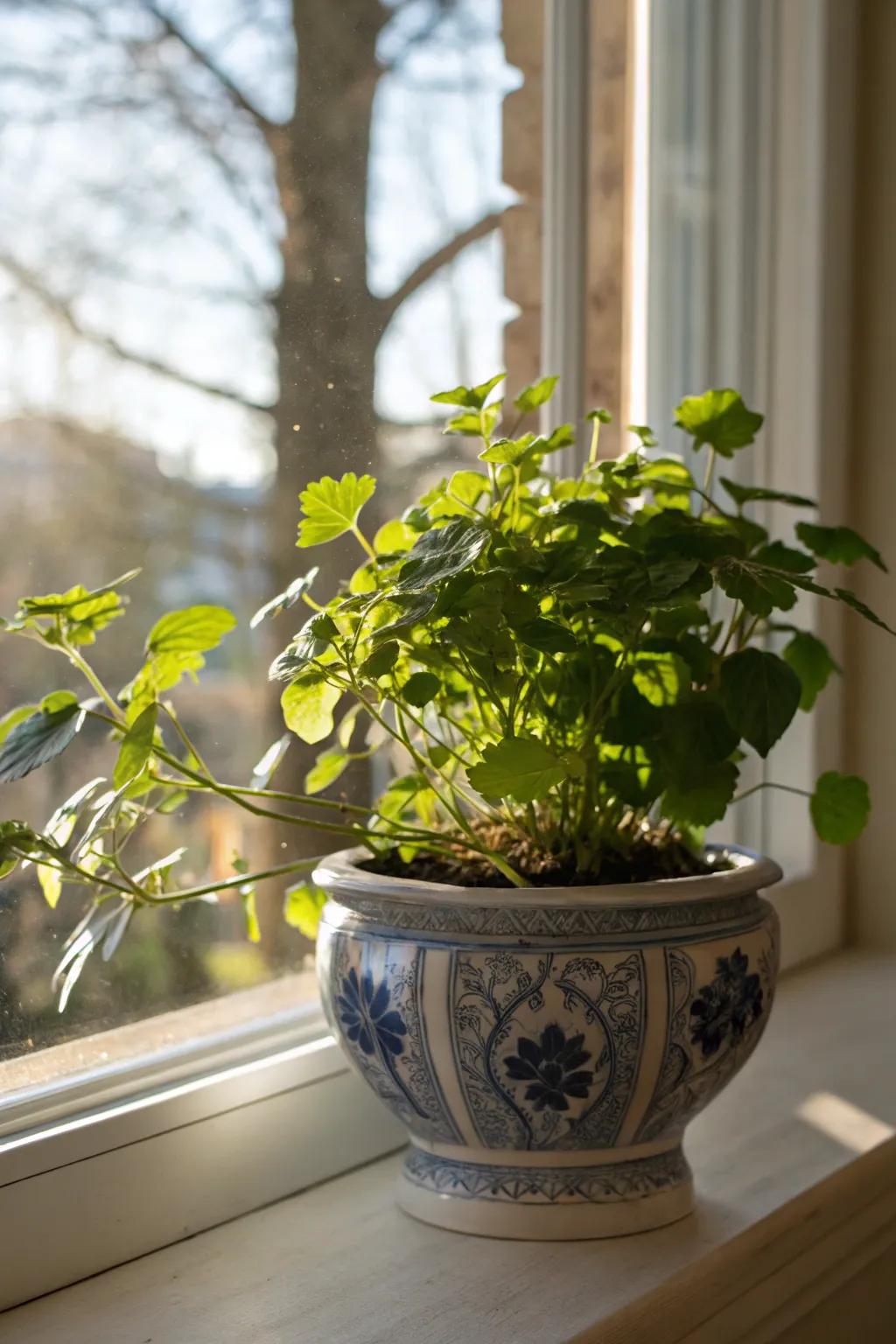 Infuse life into your home with a porcelain planter.