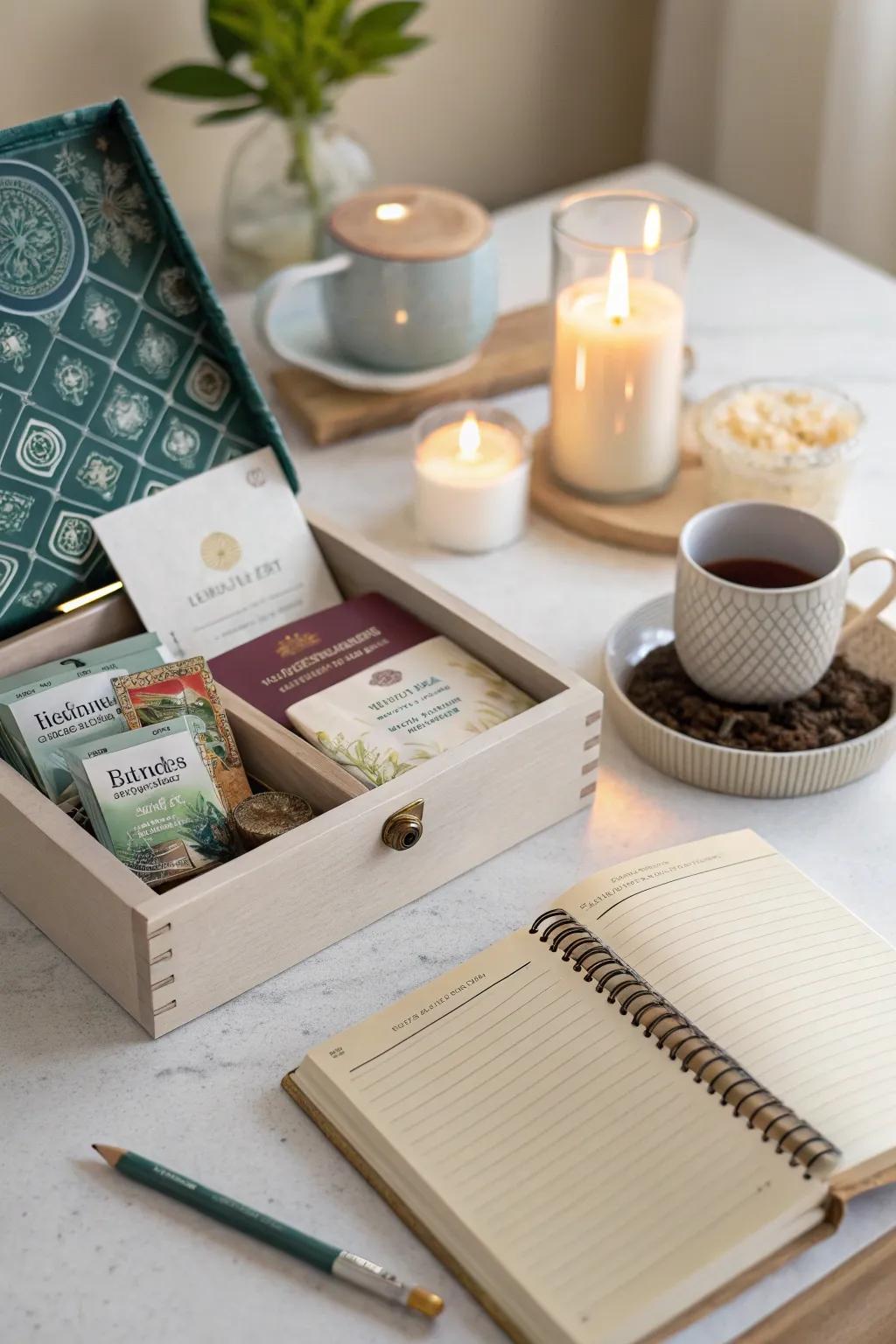 Find inner peace with a mindfulness and meditation kit.