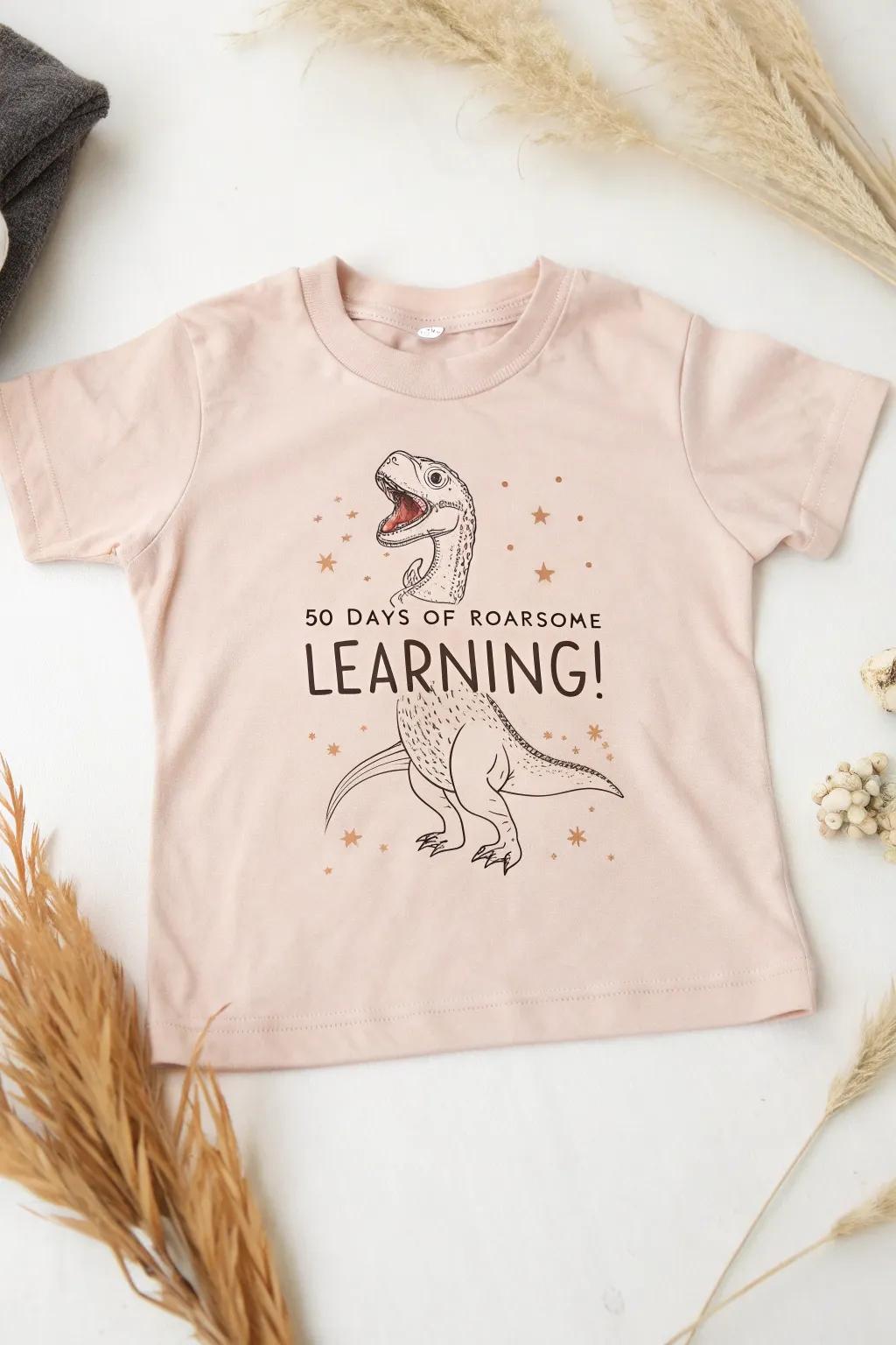 Celebrate learning milestones with a roarsome touch! 🦖✨ #DinosaurDays #MinimalistStyle
