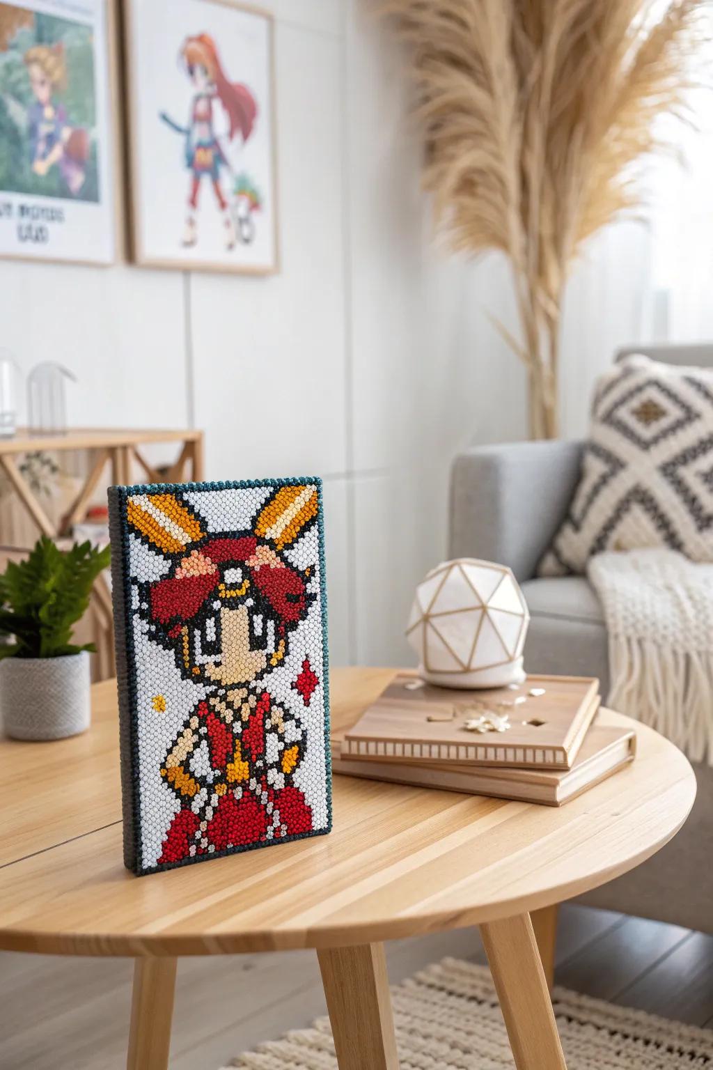 Transform your space with the vibrant energy of anime—one perler bead at a time.