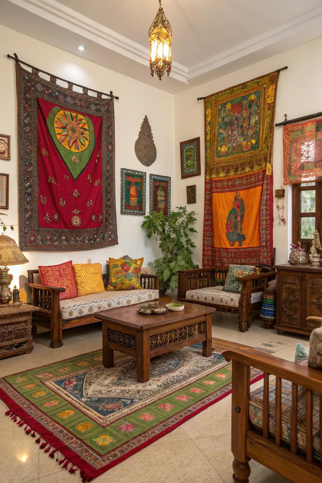 Add depth to your decor with meaningful cultural elements.