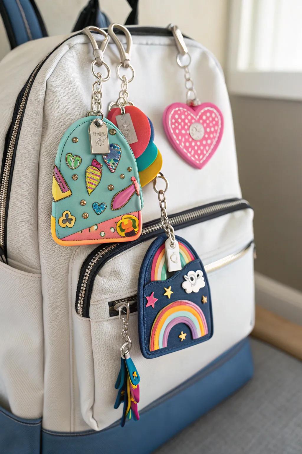 Personalize your backpack with DIY charms.