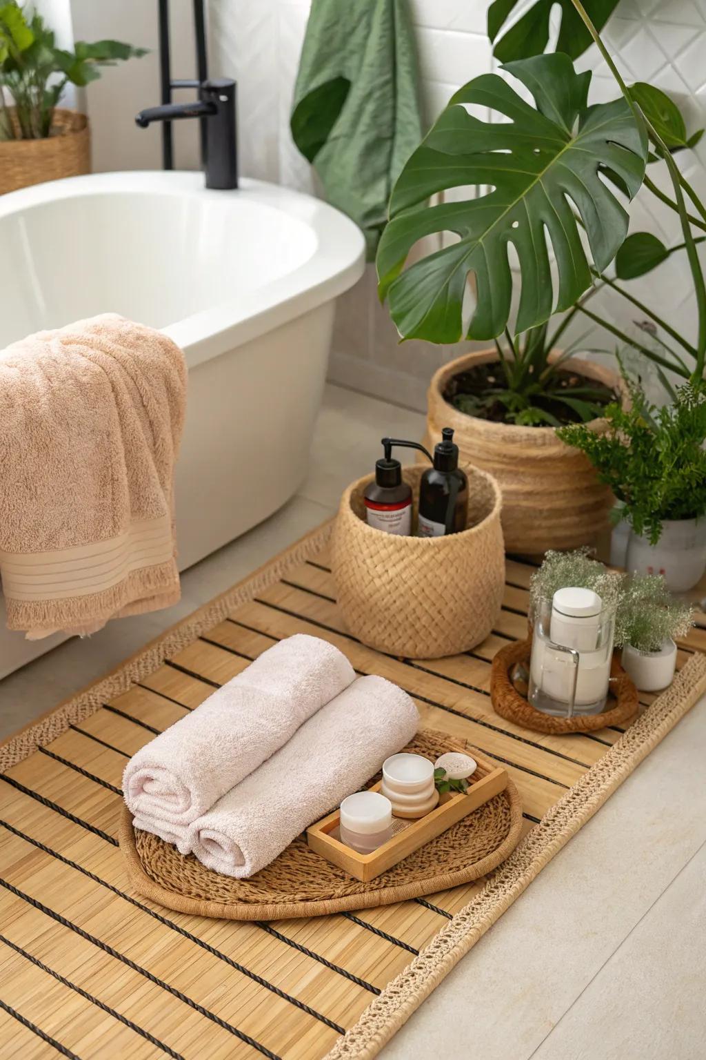 Bamboo bath accessories bring a touch of luxury to your bathroom.