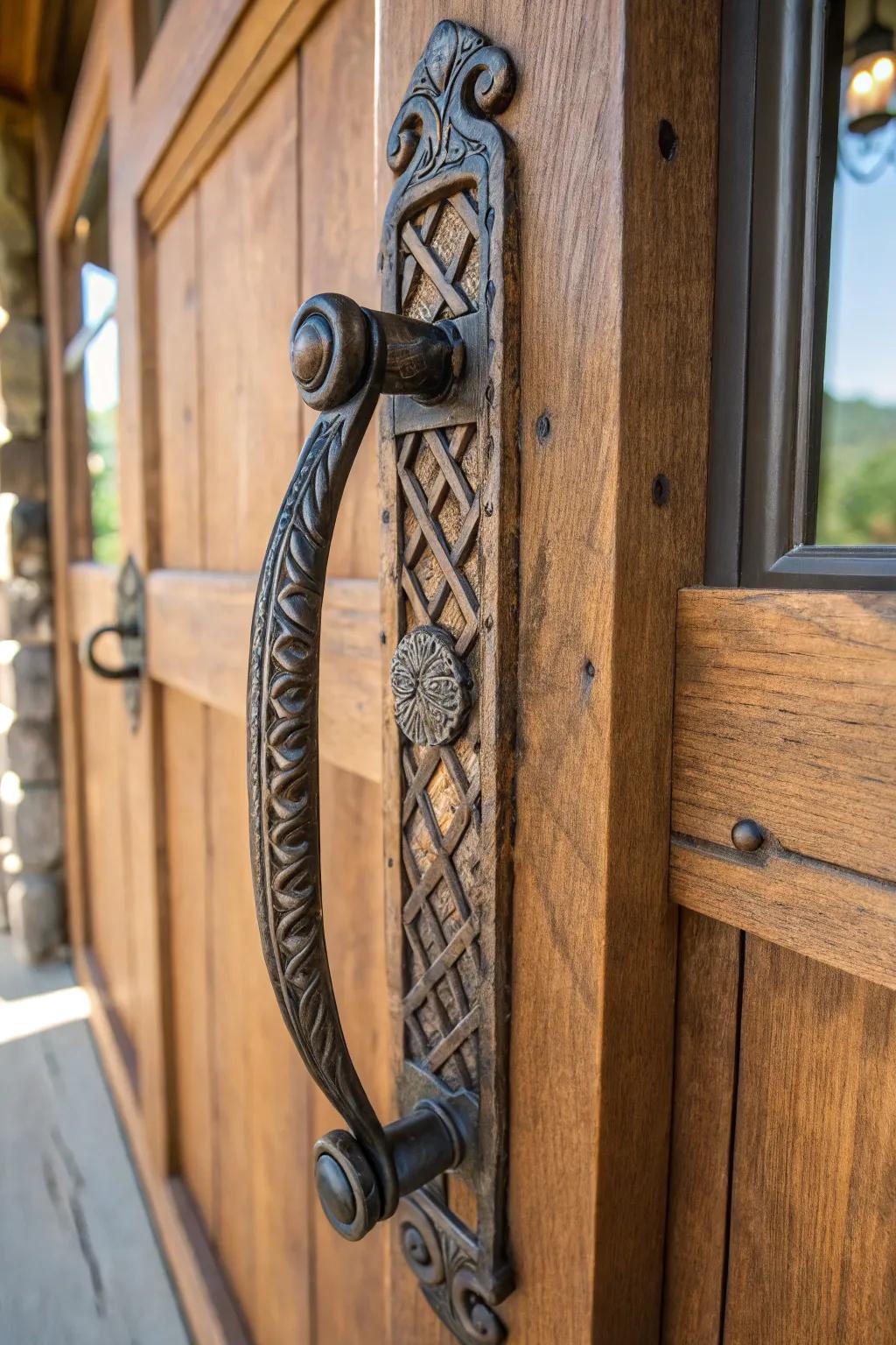 Elevate your space with the timeless elegance of artisan forged handles. A true masterpiece in craftsmanship.