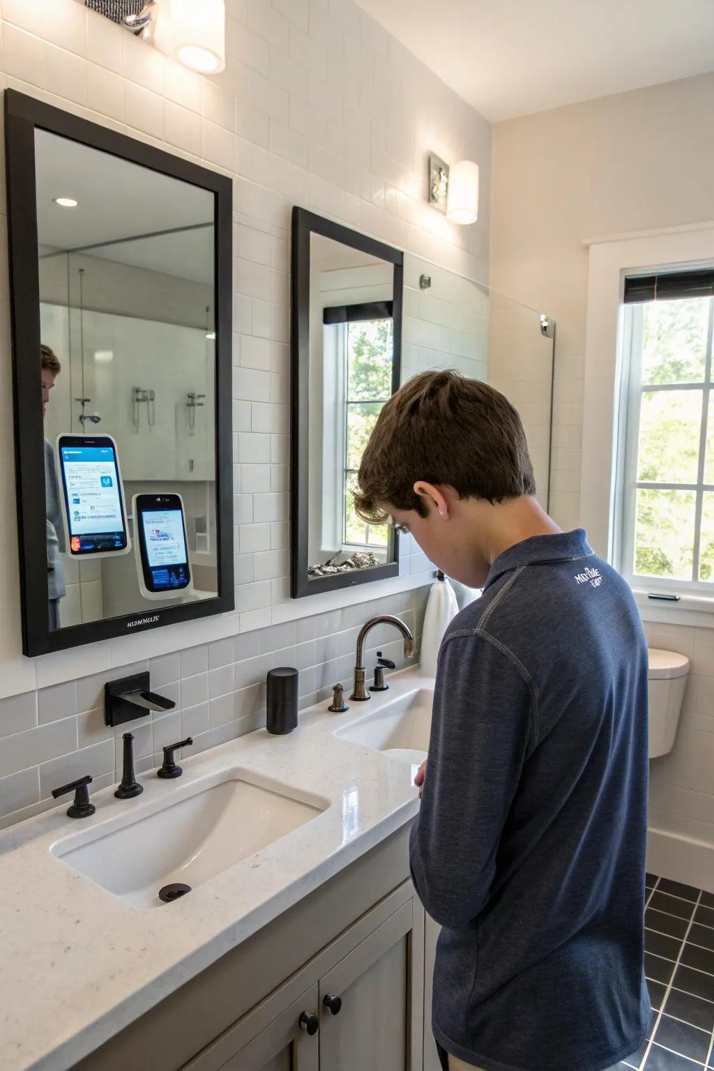 Smart technology that enhances convenience and modernizes the bathroom experience.