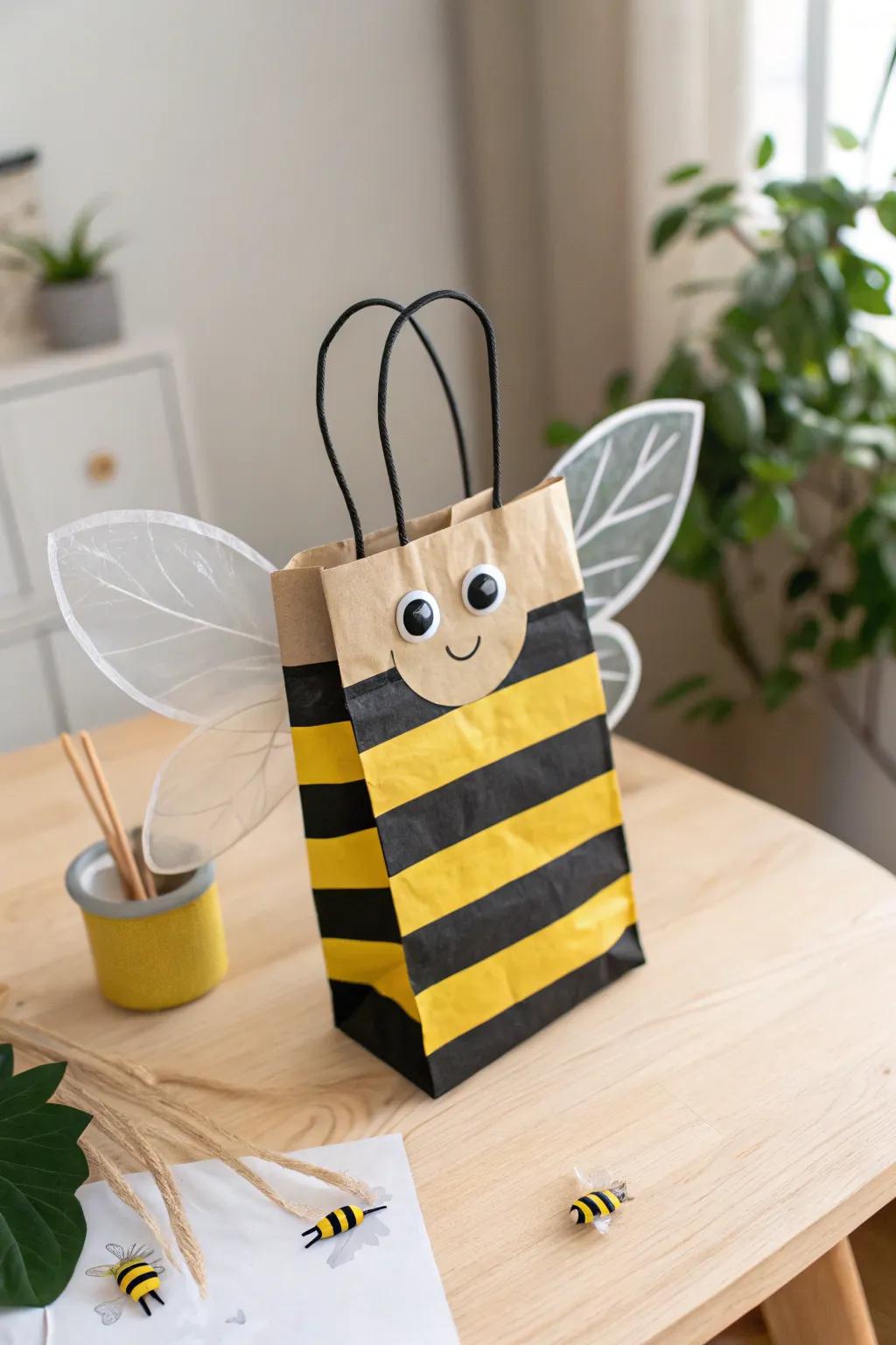 Buzz into creativity with these charming paper bag bee puppets. Perfect for imaginative play and crafted with love!