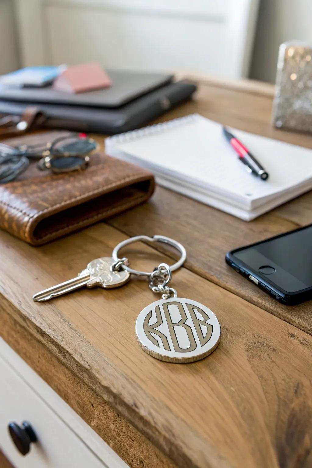 Keep your love close with a personalized keychain.