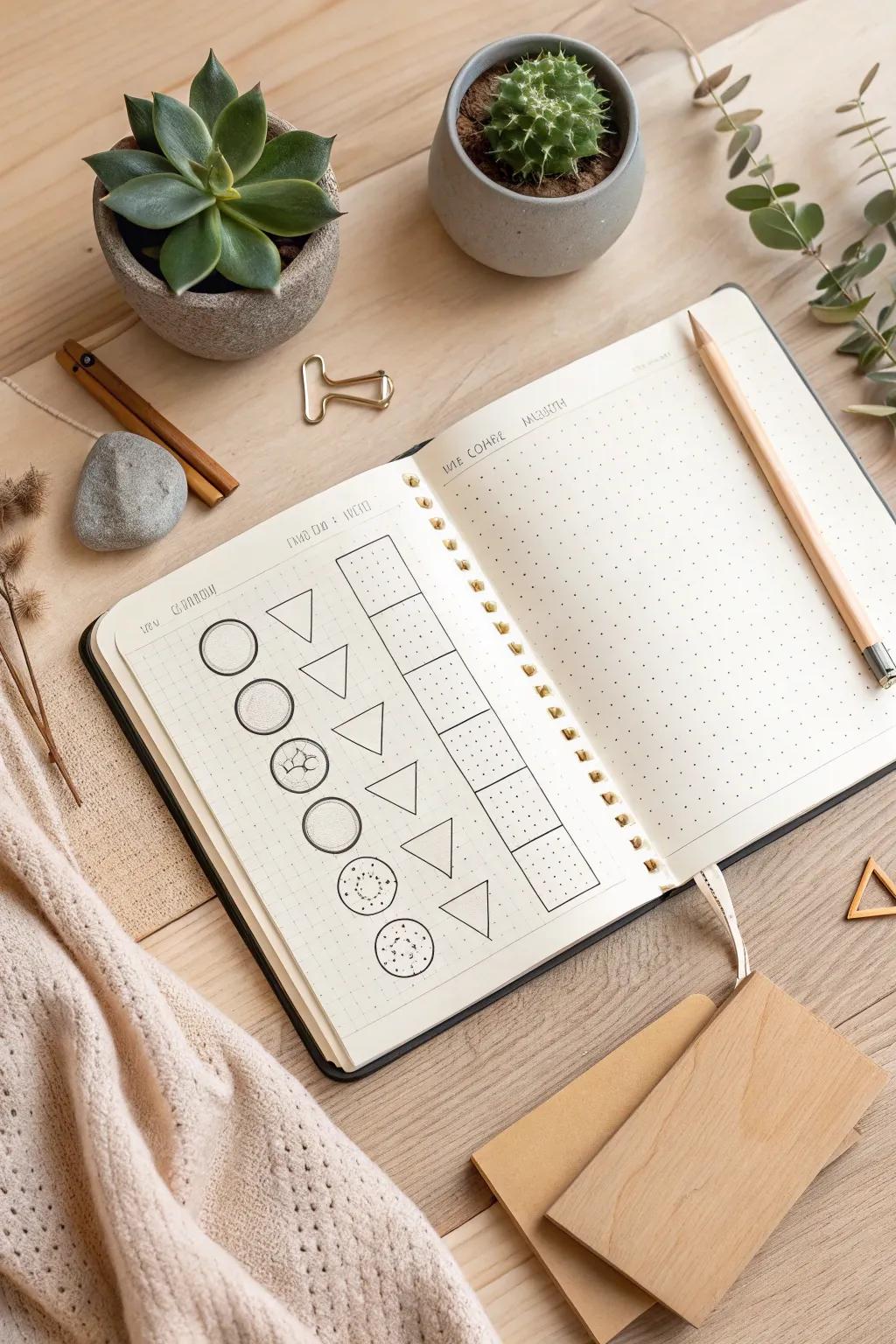 Transform basic shapes into chic dividers with a touch of creativity and simplicity.