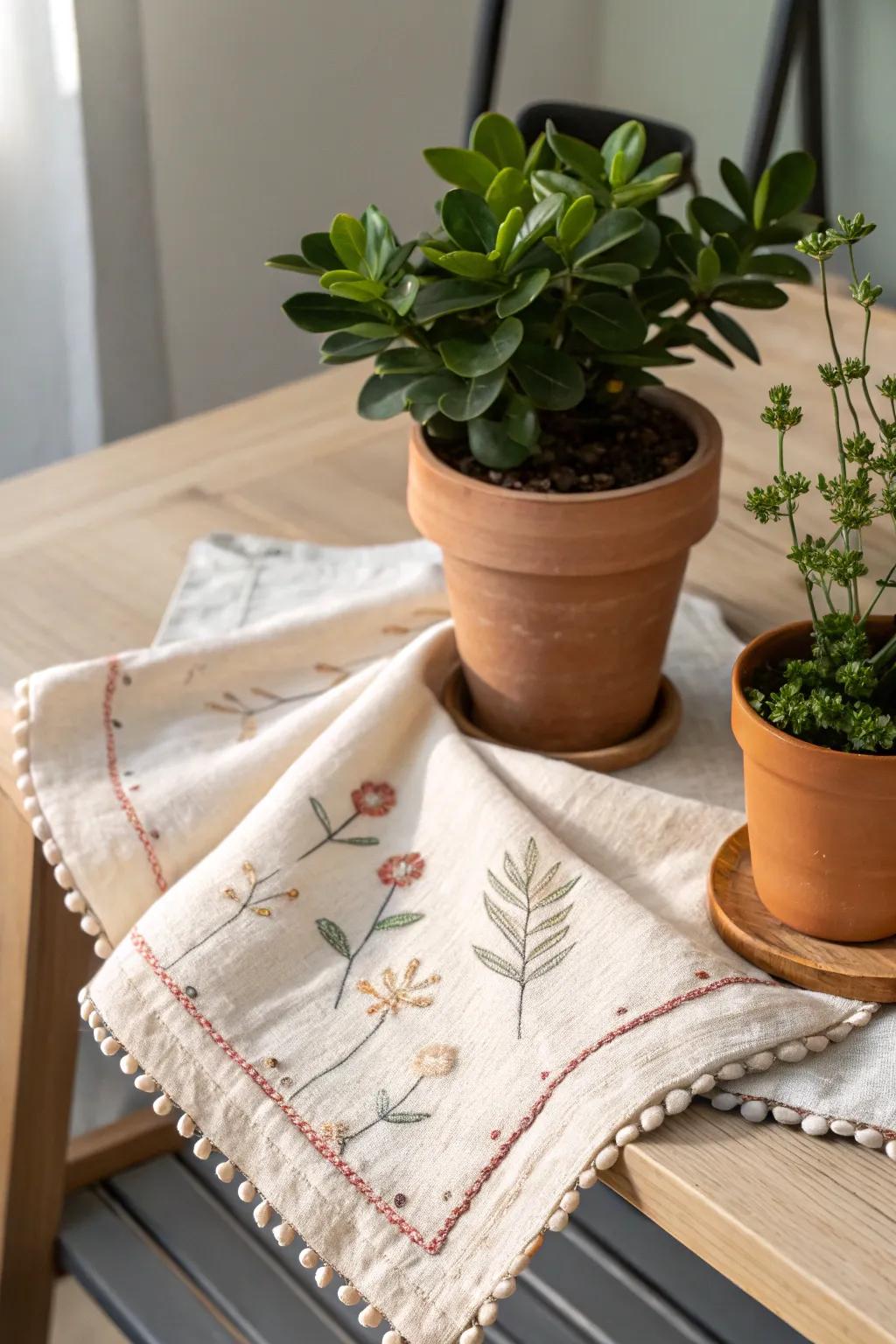 Elevate your plant care with a touch of Boho chic—keep your floors dry and stylish with DIY plant liners.