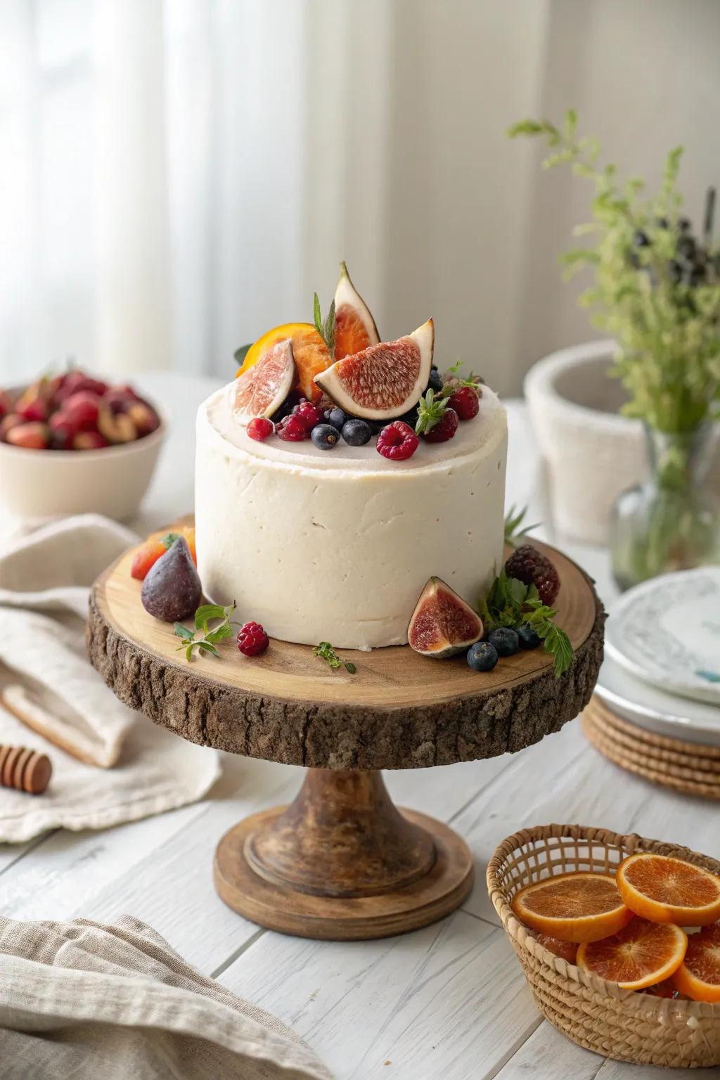 Celebrate Mom's special day with a stunning fruit-infused cake that's as delightful to look at as it is to taste. Simple, fresh, and naturally beautiful!