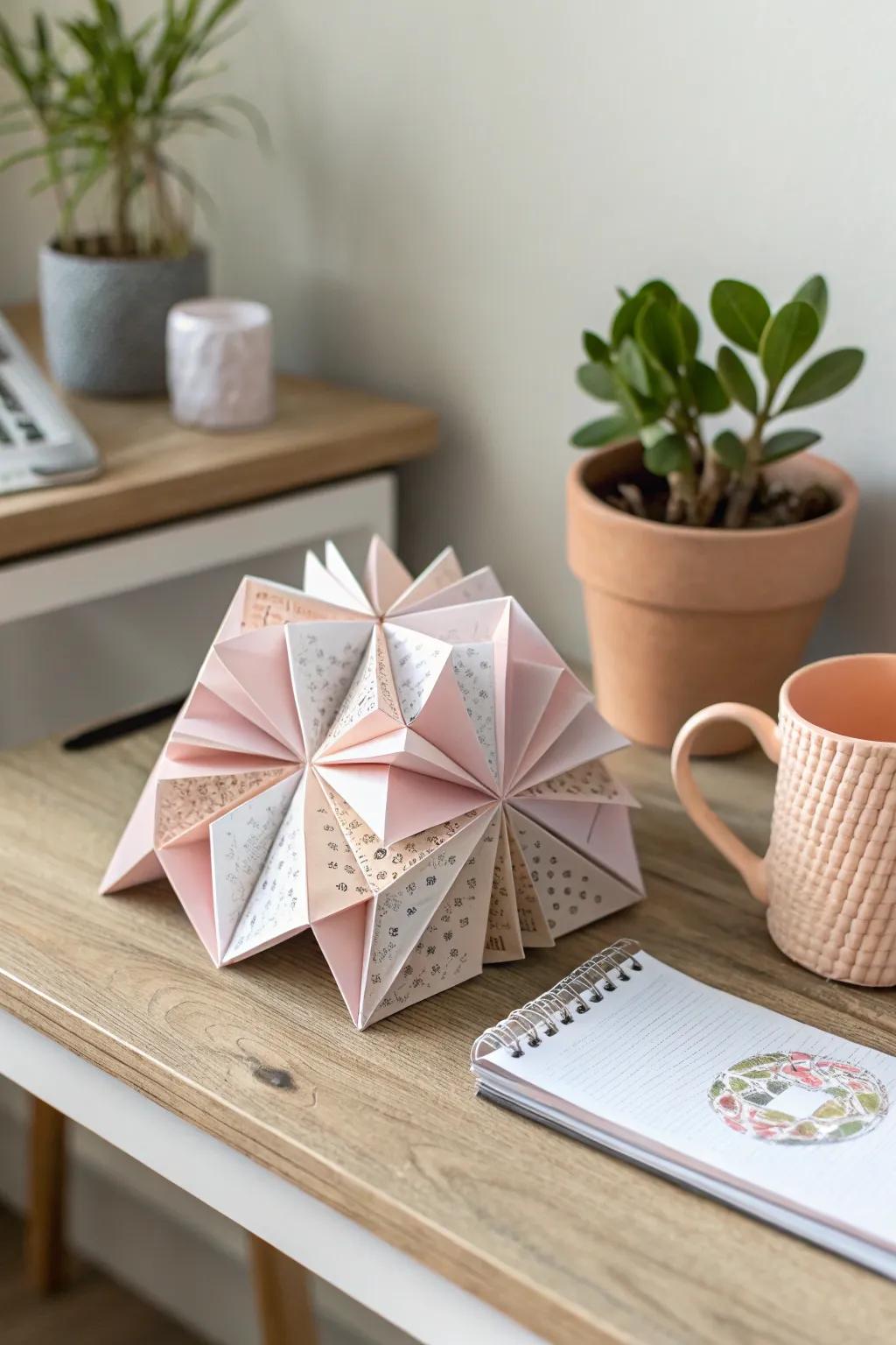 Elevate your planning with a touch of art — create your own origami calendar for a year full of beauty and inspiration.