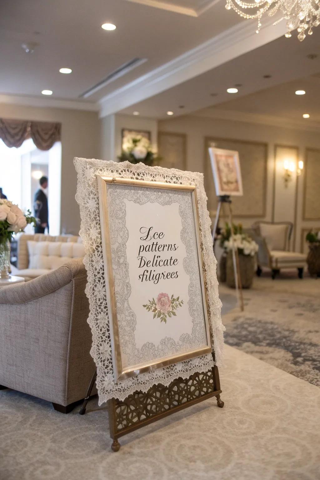 Intricate embellishments add luxury to calligraphy quotes.