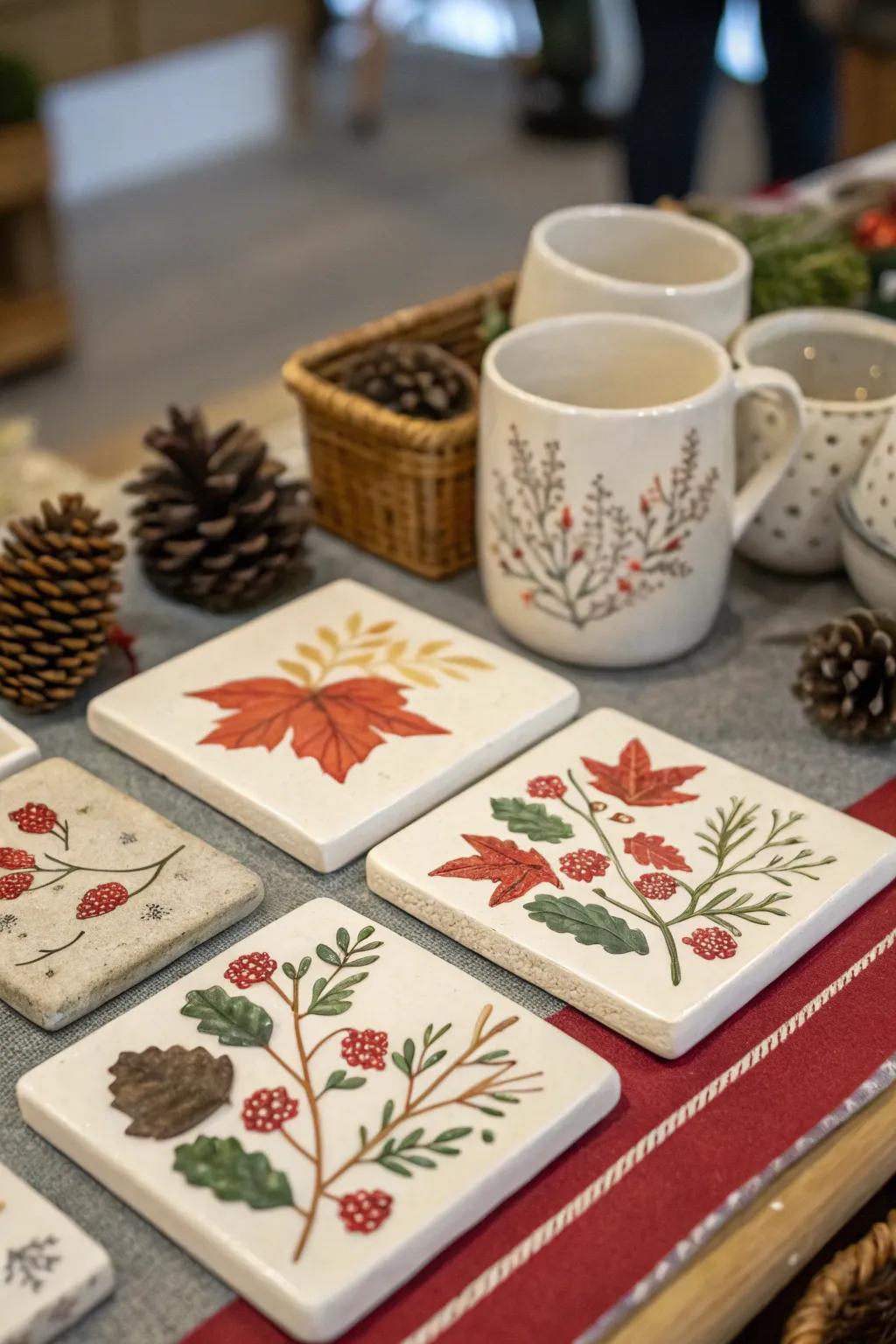 Seasonal coasters capture the essence of each time of year.