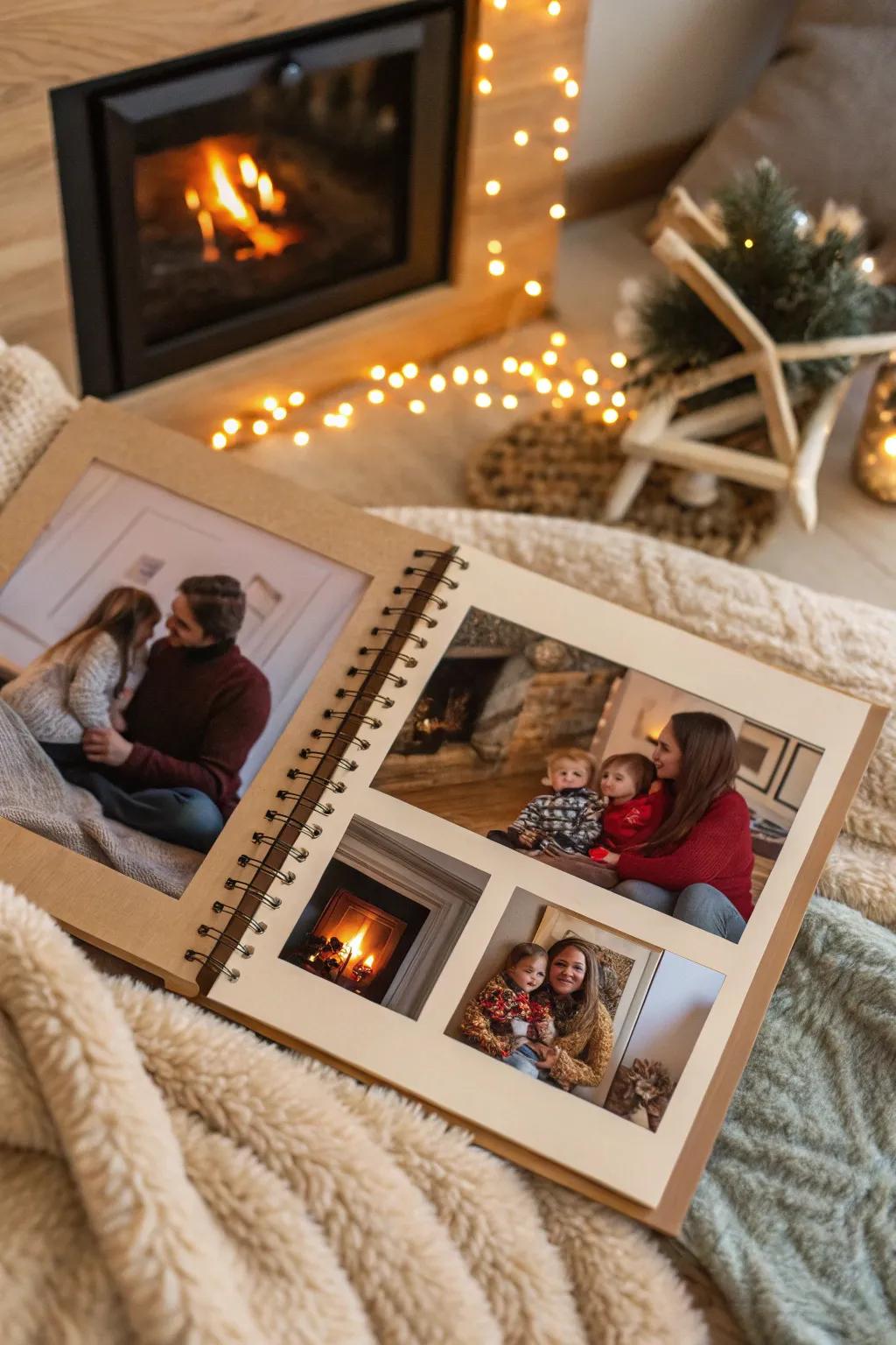 Relive the warmth of cozy fireside moments.