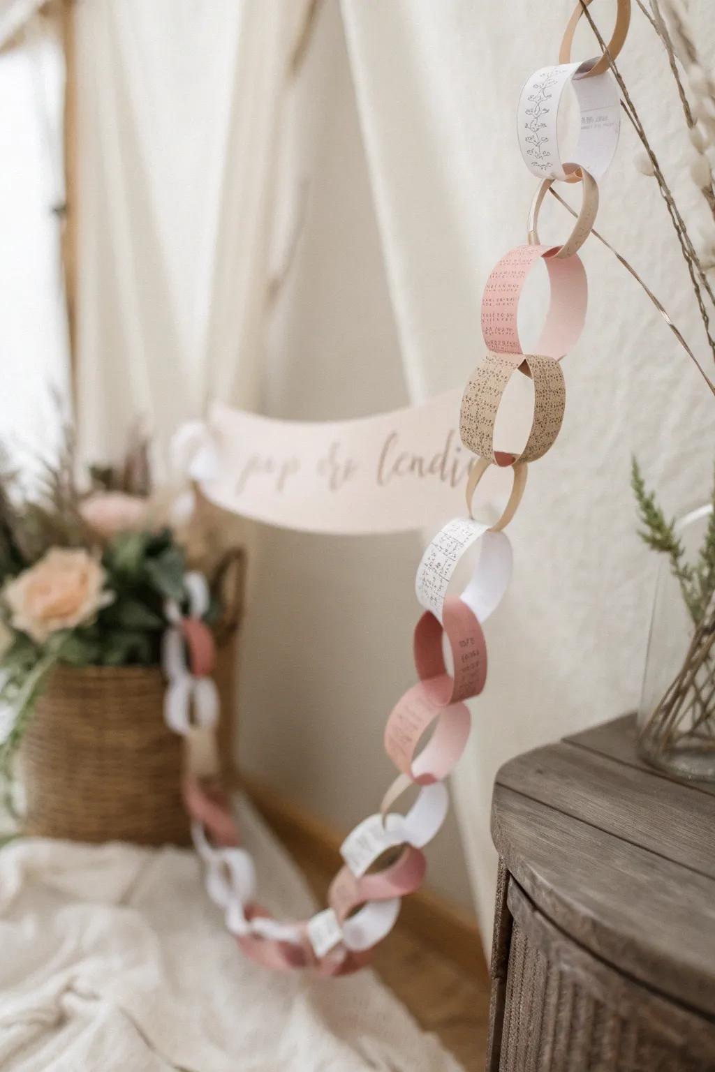 Countdown to Love: A simple, heartfelt paper chain to celebrate Valentine's Day with daily inspiration.