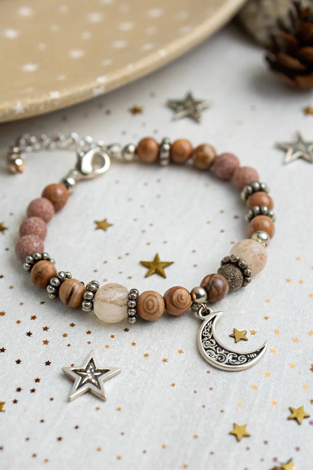 Mystical charms add a celestial touch to any bracelet.