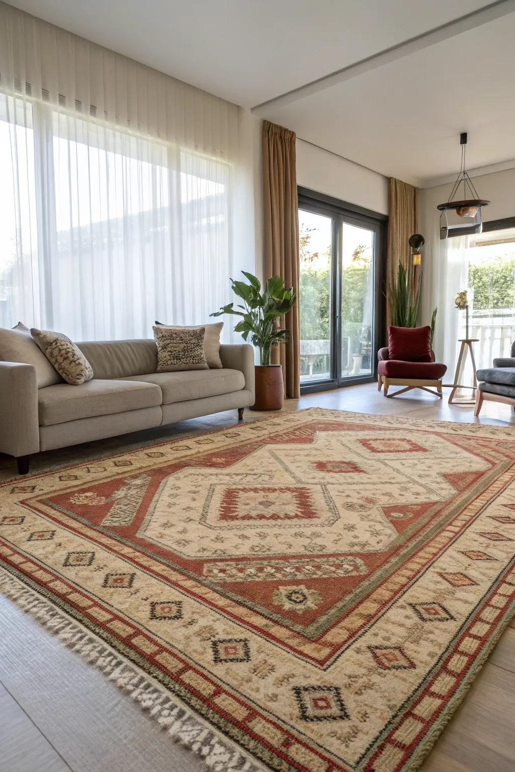 A beautiful area rug that ties together any space.