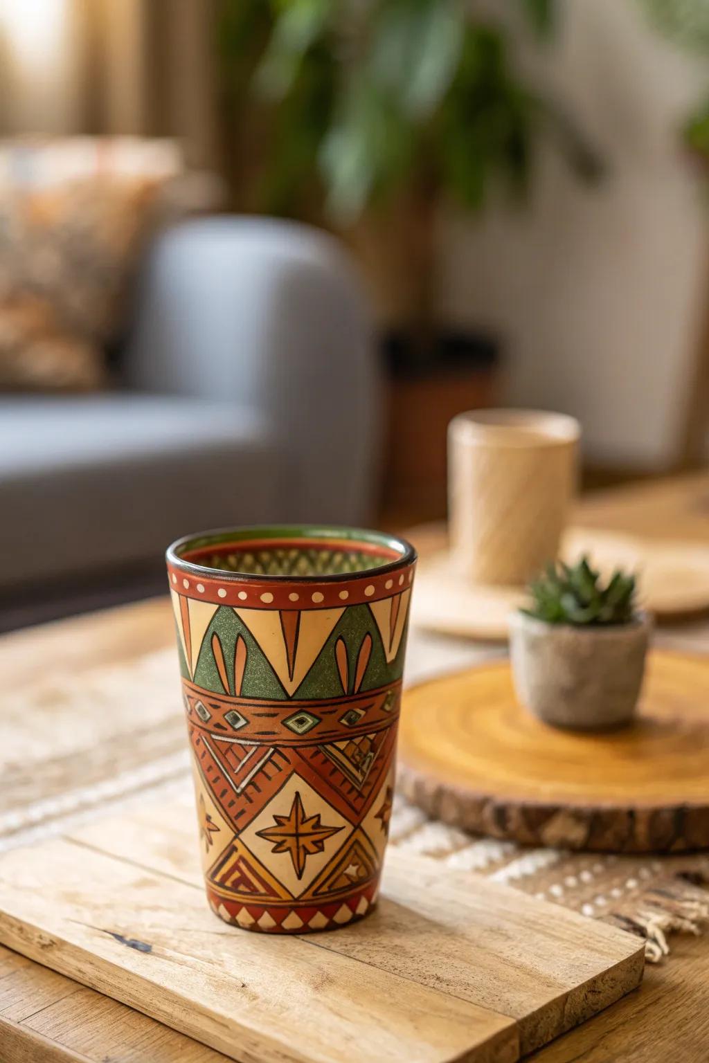 Elevate your gatherings with these handcrafted painted shot glasses, where simplicity meets artistry.