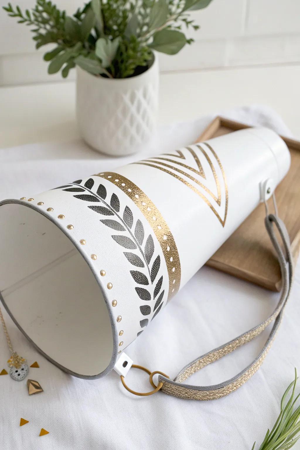 Add a touch of elegance to your cheer with sleek metallic accents!