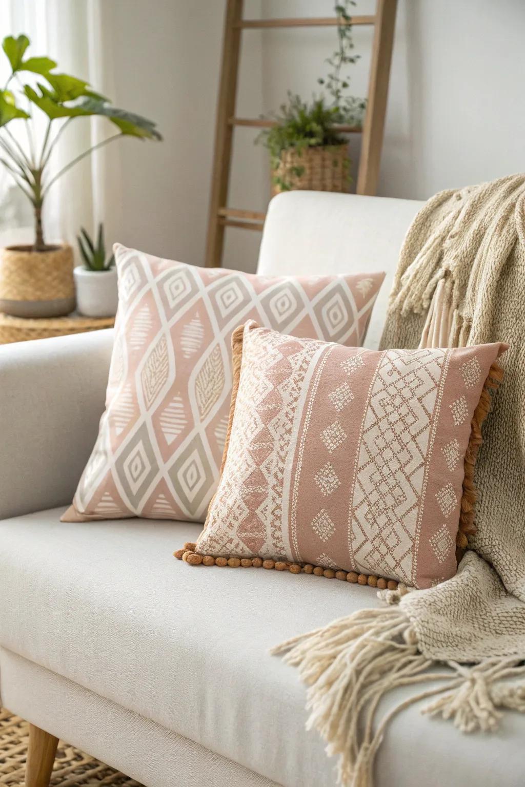 Transform your space with these chic reversible pillow covers – two styles, endless possibilities!