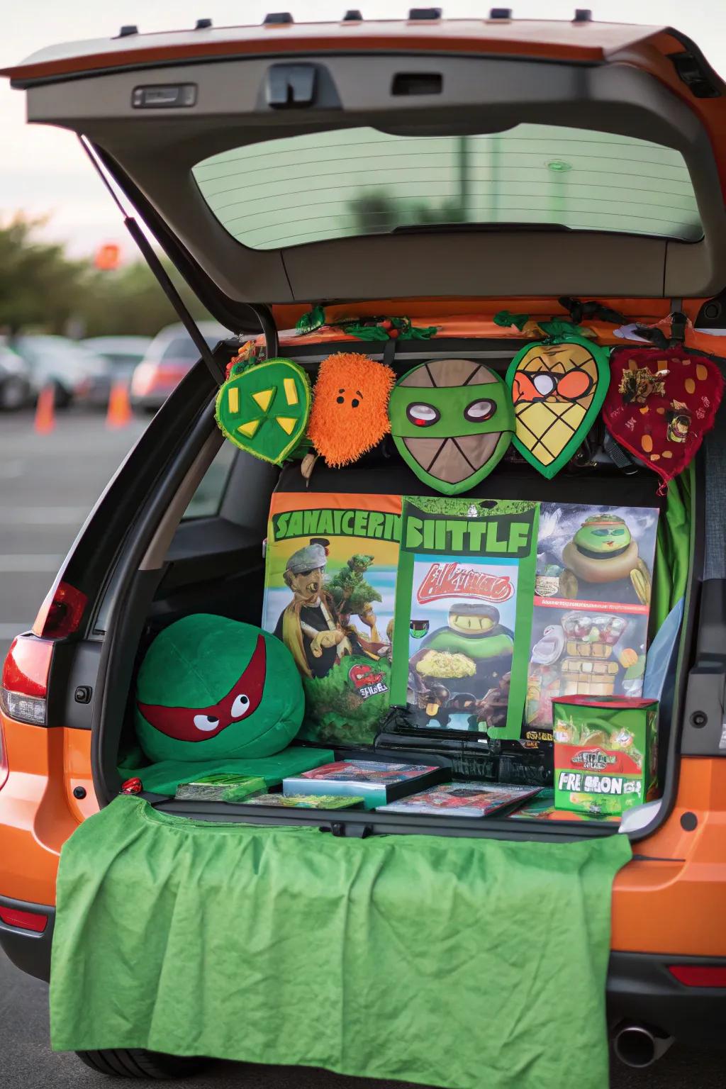 Bring back the fun with a Teenage Mutant Ninja Turtles trunk theme.