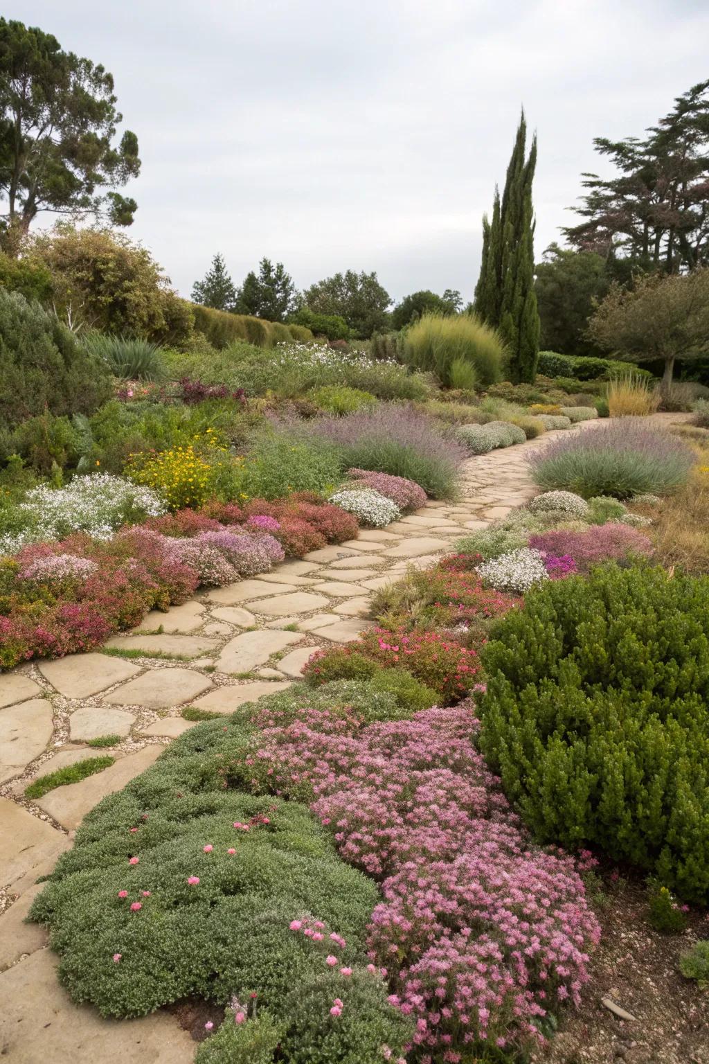 Ground covers provide a lush alternative to traditional lawns.