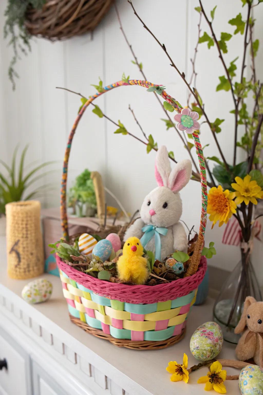 Delight animal enthusiasts with a wildlife-themed Easter basket.