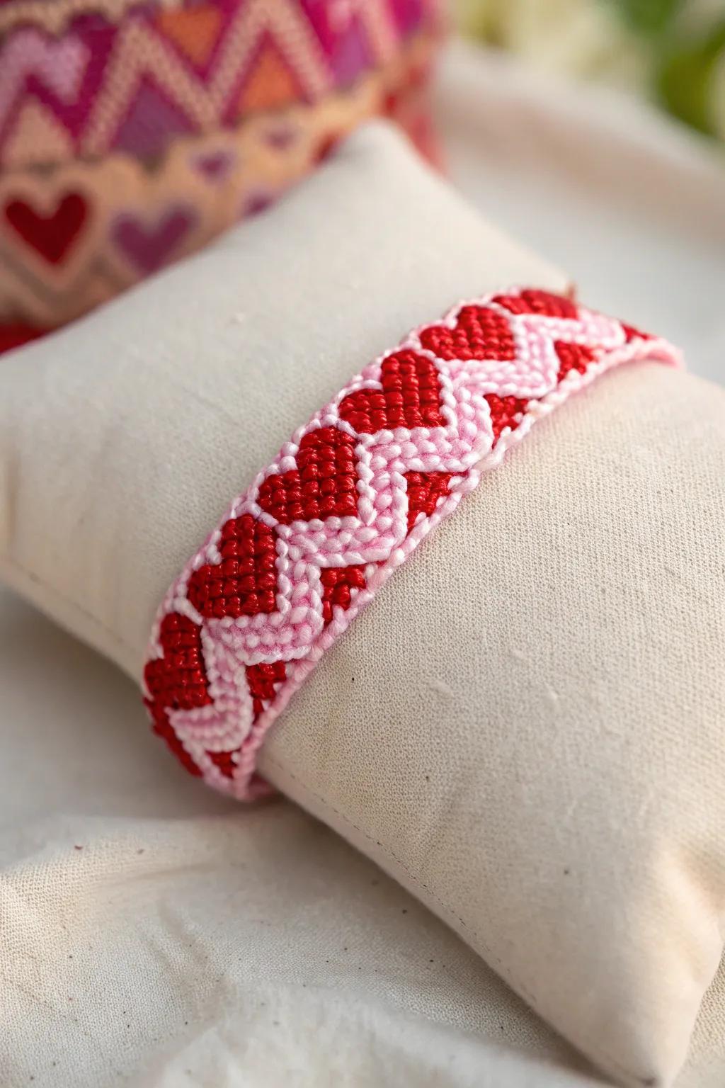 Hearts galore! A bracelet full of love for special friends.