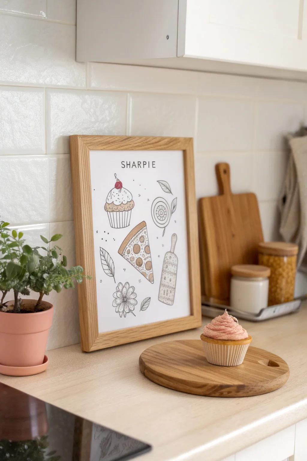 Add a dash of whimsy to your kitchen with charming Sharpie food doodles—where simplicity meets culinary artistry.